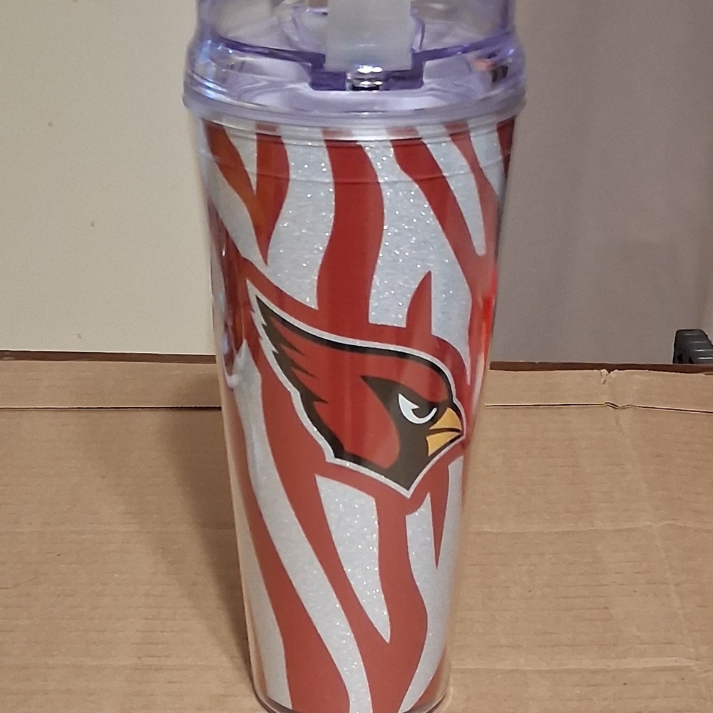 Cardinals Red and White Tumbler